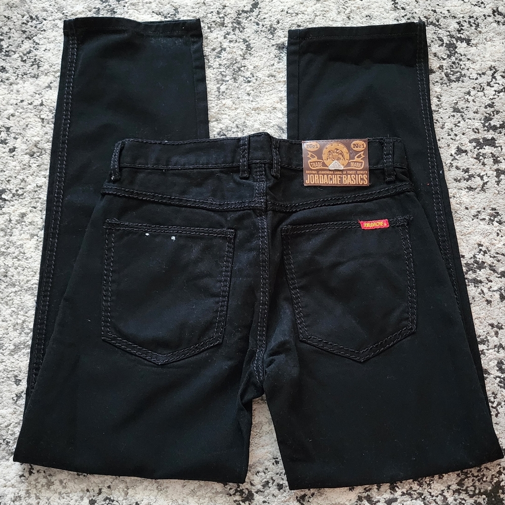 Vintage Jordache Jeans Straight Leg Black Womens Size 30